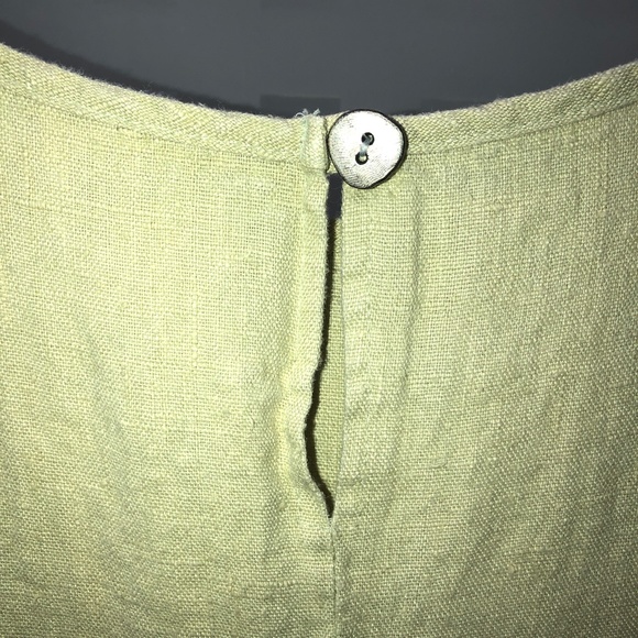 🎉HP🎉 STUDIO EASE Linen A-Line Maxi + Dress Jacket Set Celery Green Vintage 22W - Picture 15 of 16